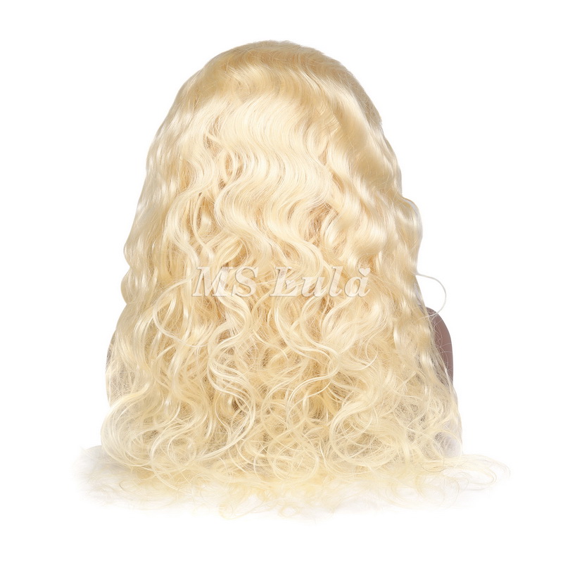 #613 Blonde Color Body Wave 360 Lace Frontal Wig - 图片 5